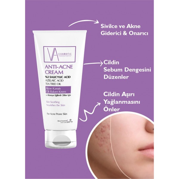 VA COSMETIC ANTI AKNE KREM 50 ML VA COSMETIC ANTI AKNE KREM 50 ML