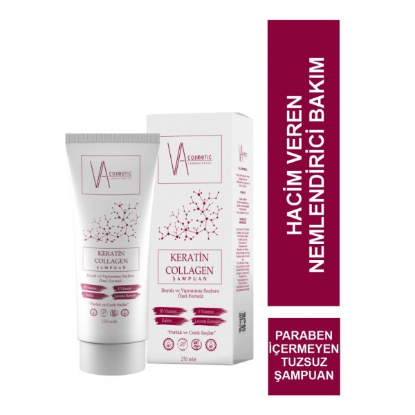 VA COSMETIC KERATİN COLLAGEN ŞAMPUAN 250 ML VA COSMETIC KERATİN COLLAGEN ŞAMPUAN 250 ML