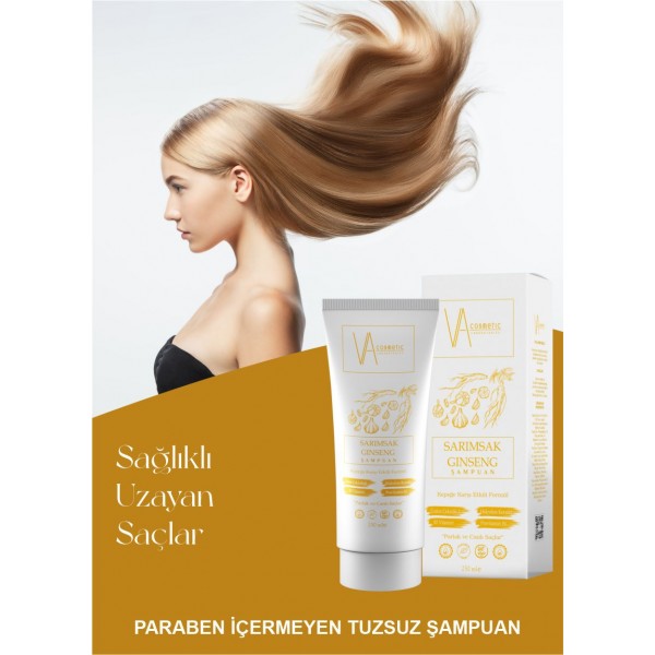 VA COSMETIC SARIMSAK&GİNSENG ŞAMPUAN 250 ML VA COSMETIC SARIMSAK&GİNSENG ŞAMPUAN 250 ML