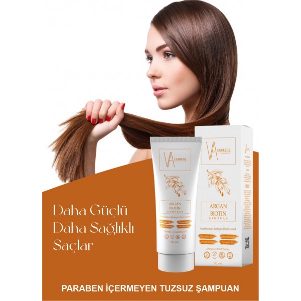 VA COSMETIC ARGAN BIOTIN ŞAMPUAN 250 ML VA COSMETIC ARGAN BIOTIN ŞAMPUAN 250 ML